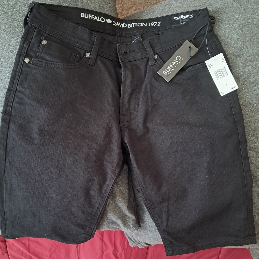 Buffalo David Bitton Black Denim Shorts